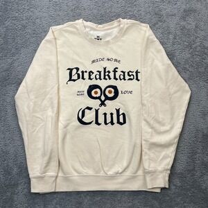 Kacey Musgraves Sweatshirt Womens Small Beige Breakfast Club Graphic Print Lined